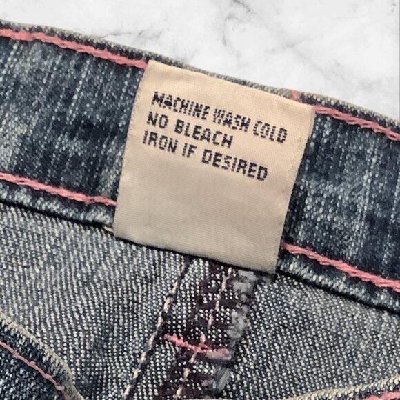 Got 2B Real Girls Size 5/6 Flare Jeans With Floral Embroidery - Picture 5 of 14